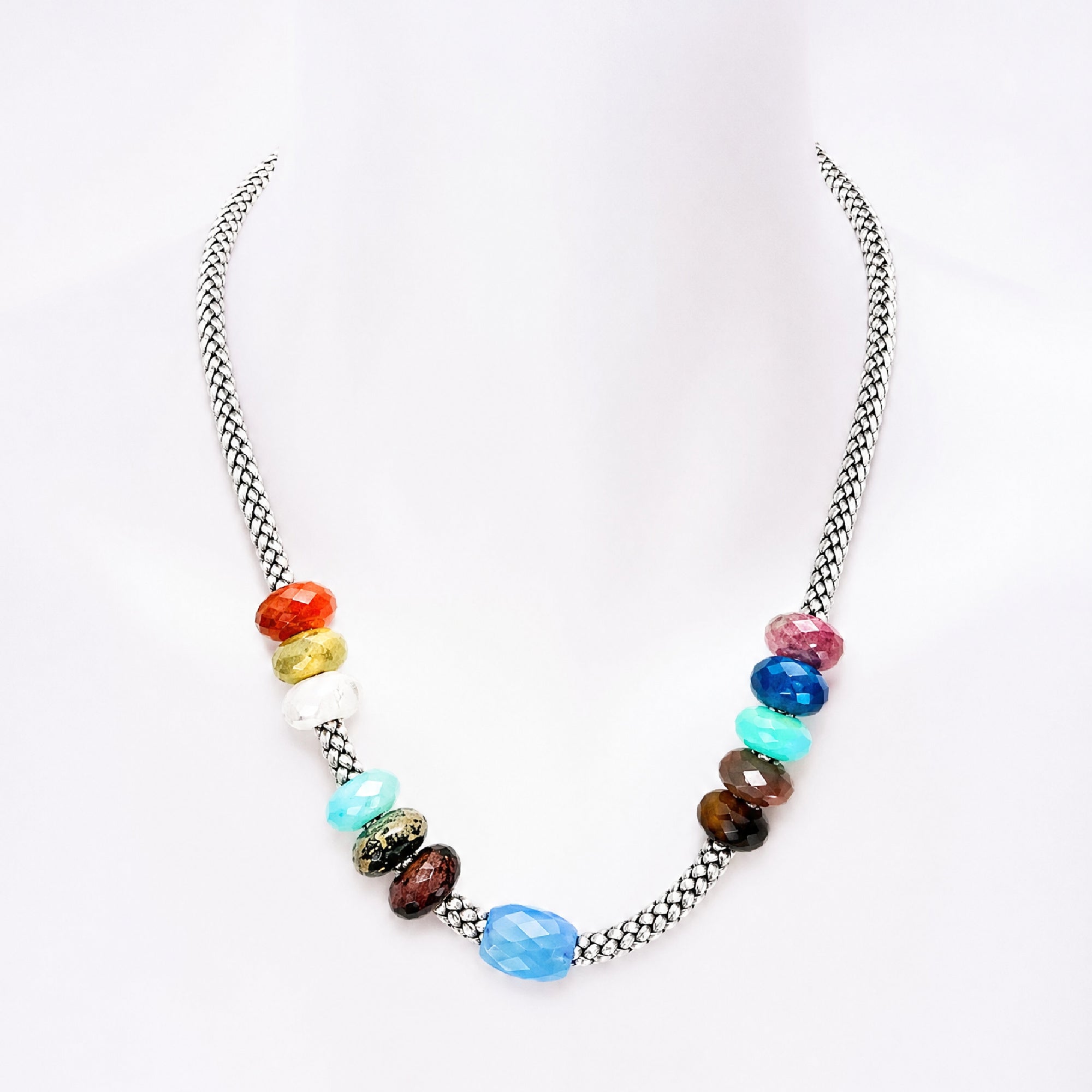 GEMSTONE BEADED NECKLACE