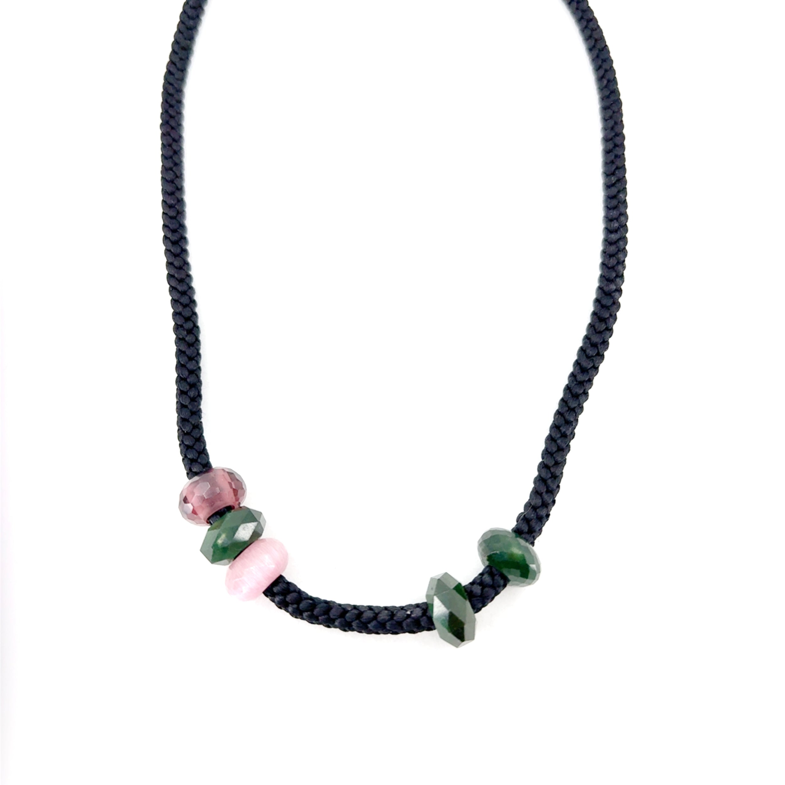 BEADED SILK PENDANT CORD