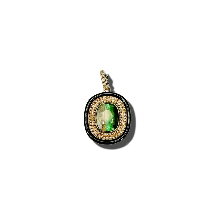 GREEN & GOLD PENDANT