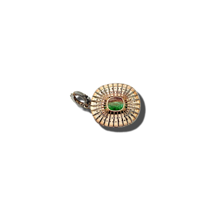 GREEN & GOLD PENDANT