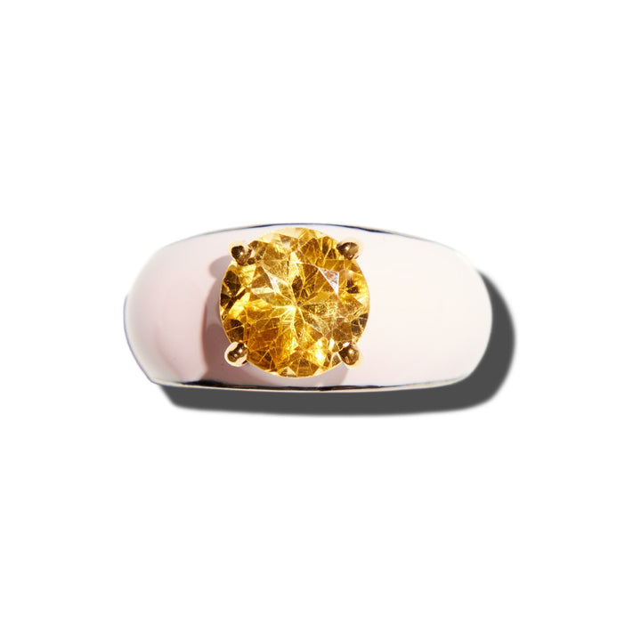 CITRINE POP ROCKS RING