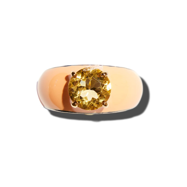 CITRINE POP ROCKS RING