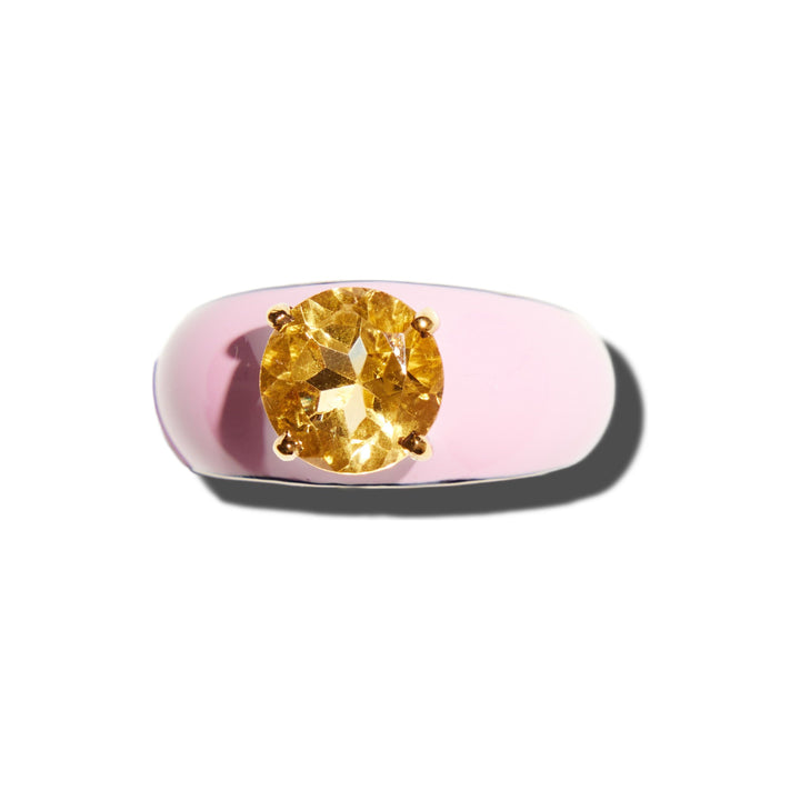 CITRINE POP ROCKS RING