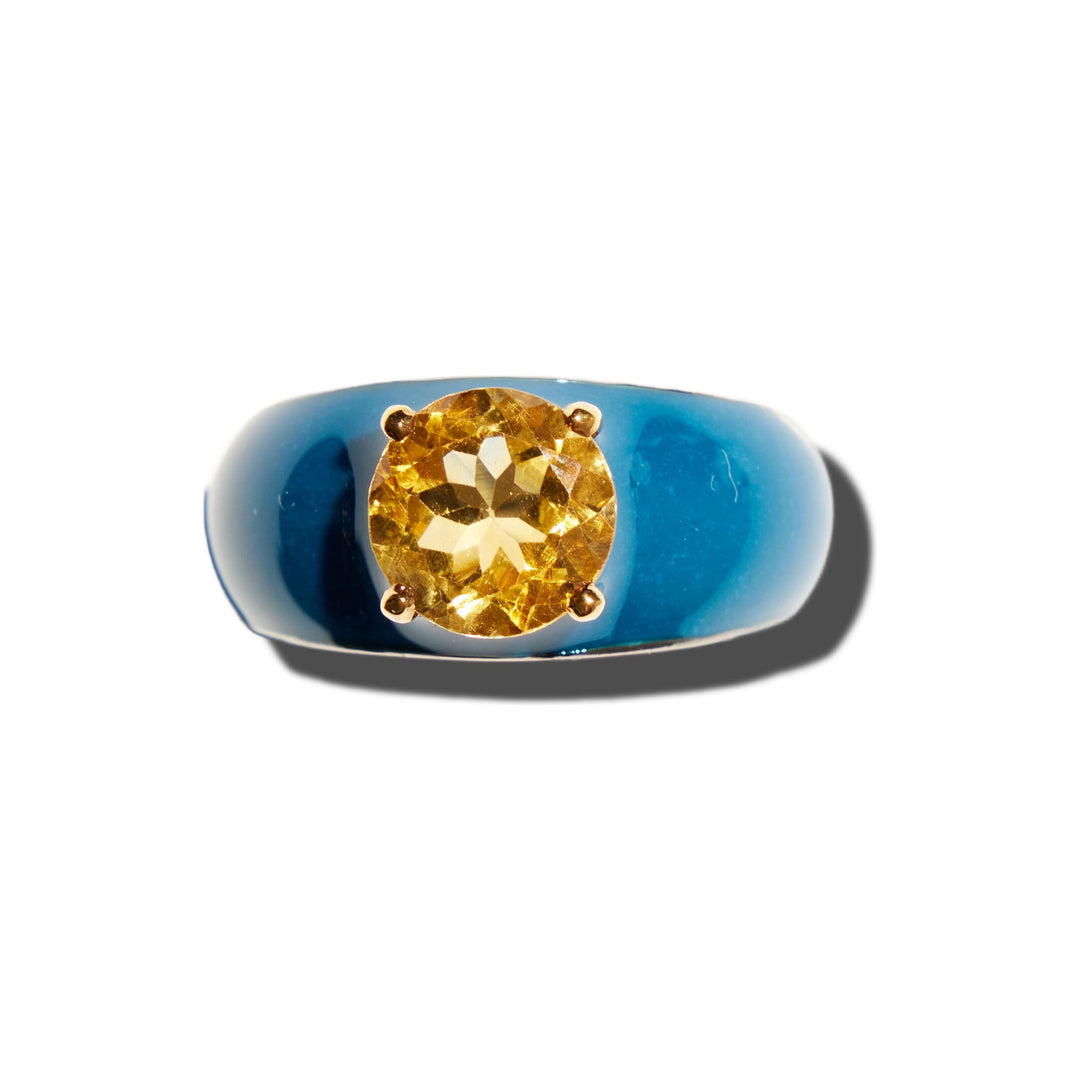 CITRINE POP ROCKS RING