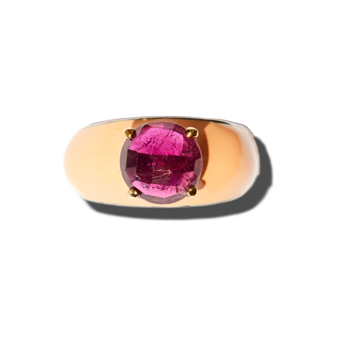 PINK TOURMALINE POP ROCKS RING