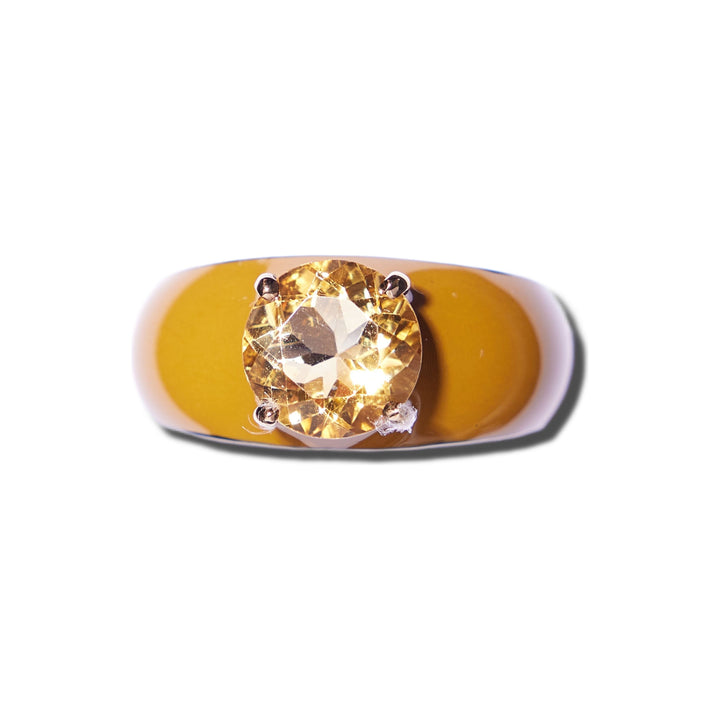 CITRINE POP ROCKS RING