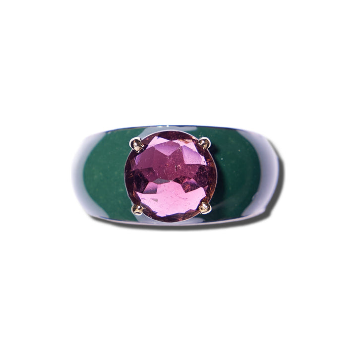 PINK TOURMALINE POP ROCKS RING