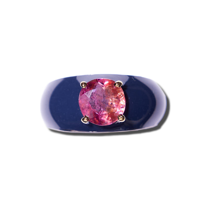 PINK TOURMALINE POP ROCKS RING